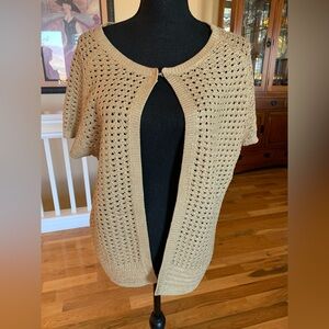 Chico's Beige Knit Cardigan